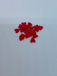 Rødt fimo hjerte 20 stk