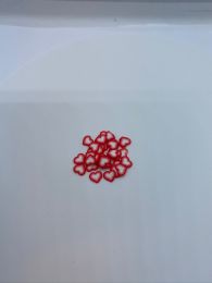 rødt-hvidt hjerte 20stk - #1-23