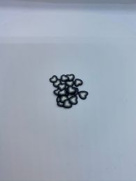 Store sorte hjerter 20stk